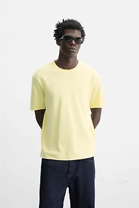 RELAXED FIT KNIT T-SHIRT