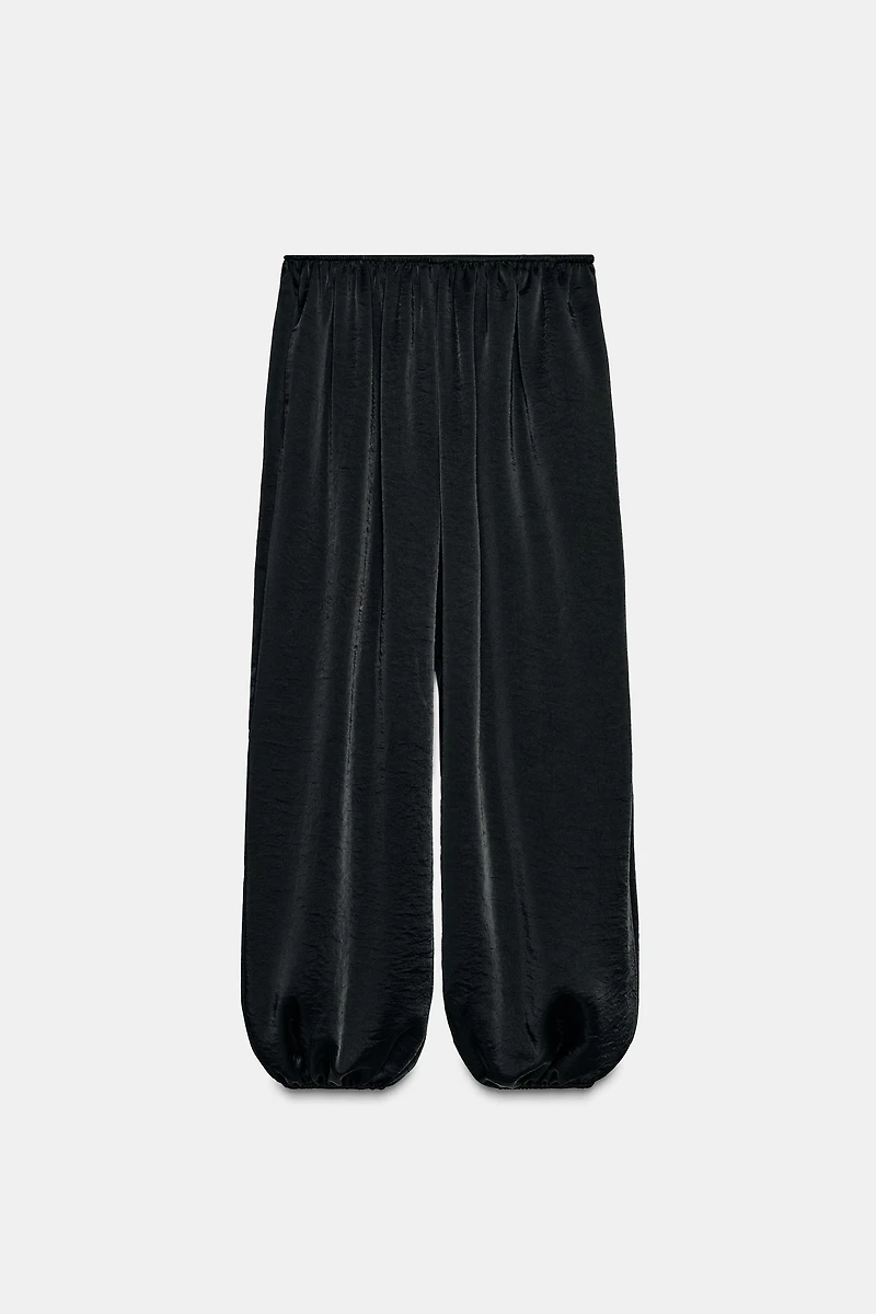 PANTALON BOUFFANT SATINÉ