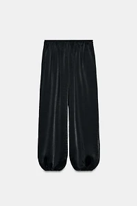 PANTALON BOUFFANT SATINÉ