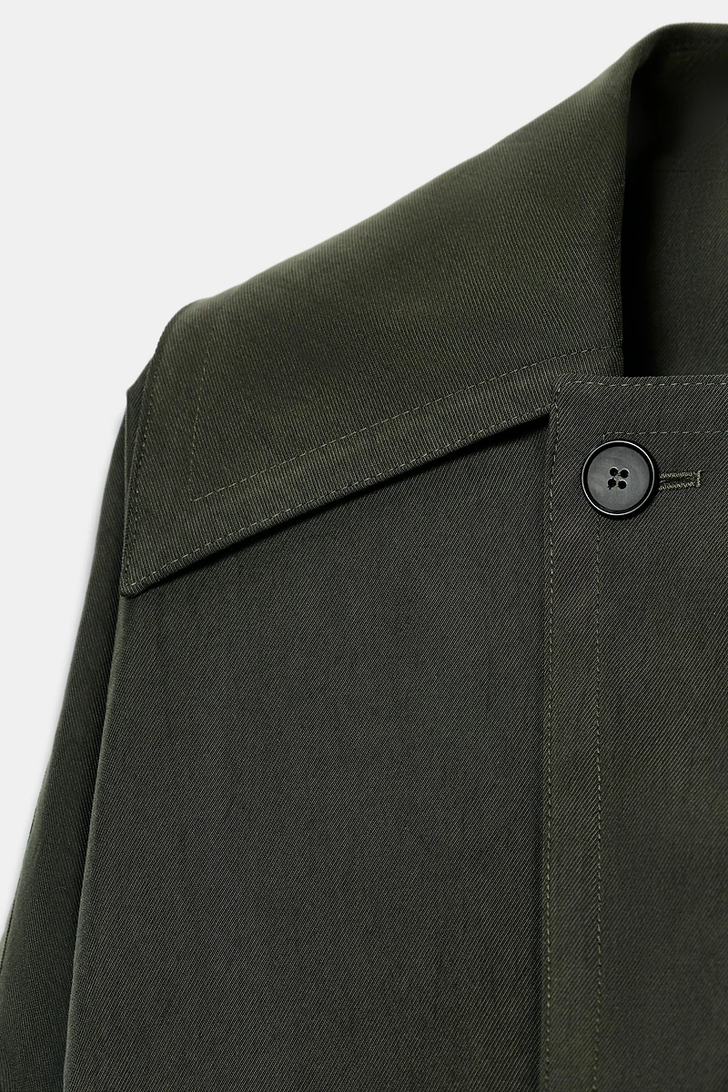 SHORT FLOWY TRENCH COAT ZW COLLECTION