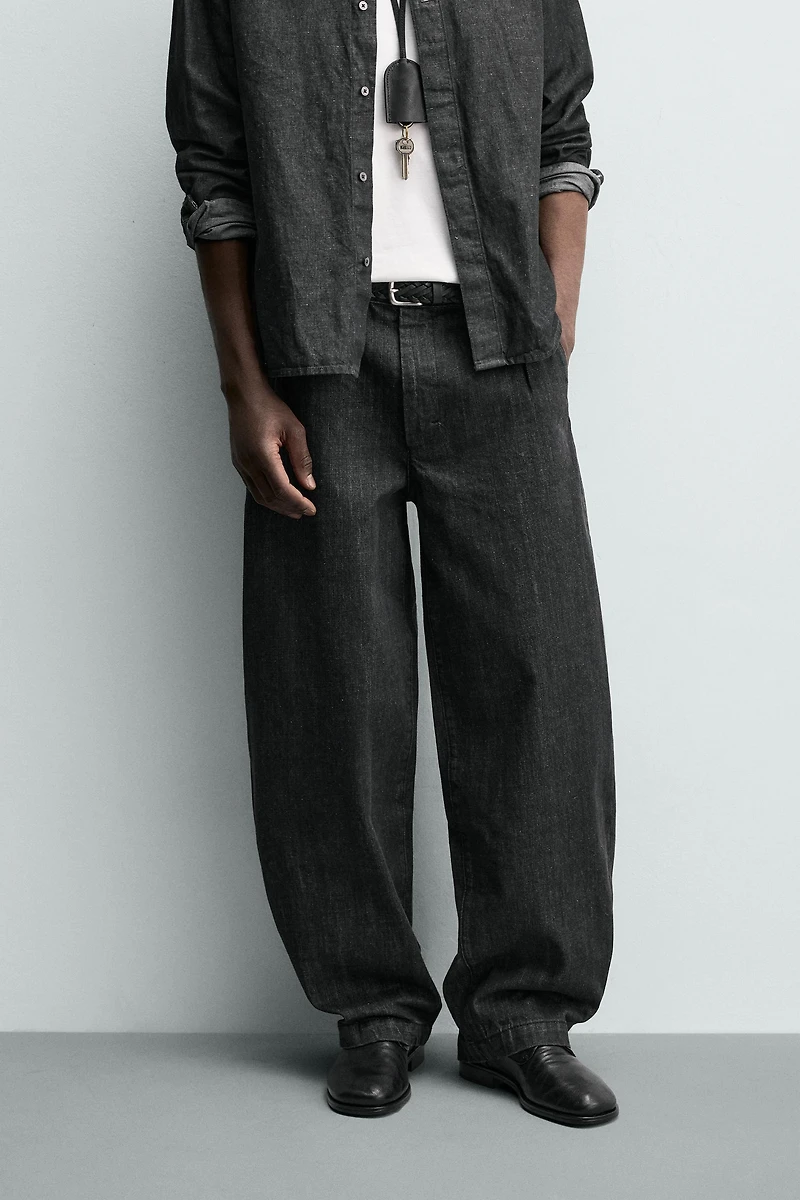 PANTALON CHINO DENIM BARREL FIT