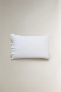 RUFFLED COTTON PILLOWCASE