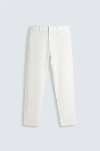 TEXTURED STRETCH PANTS