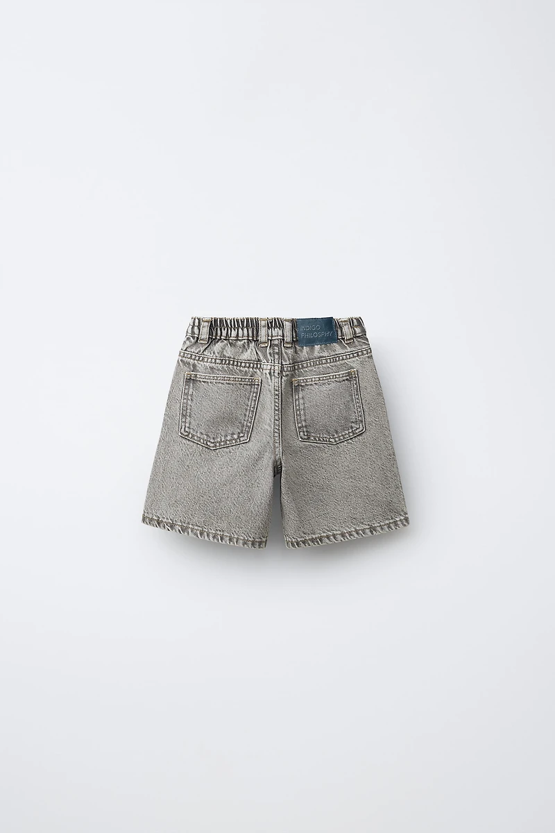 SHORT EN JEAN ACID WASH