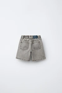 SHORT EN JEAN ACID WASH