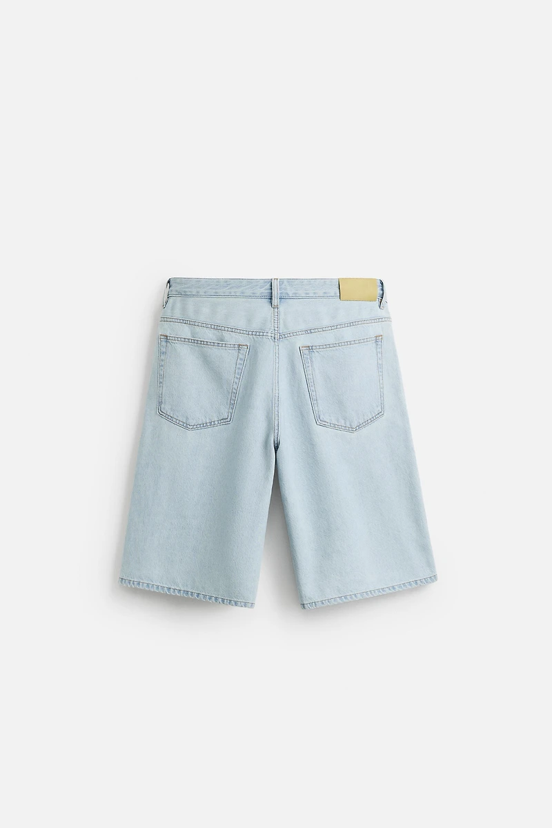 BERMUDA EN DENIM COUPE AMPLE