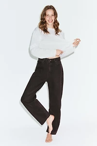 TRF HIGH WAIST BARREL JEANS