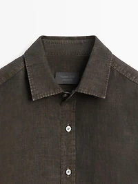 Chemise regular fit 100 % lin