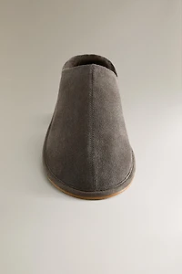 SABOT CUIR CHAUD