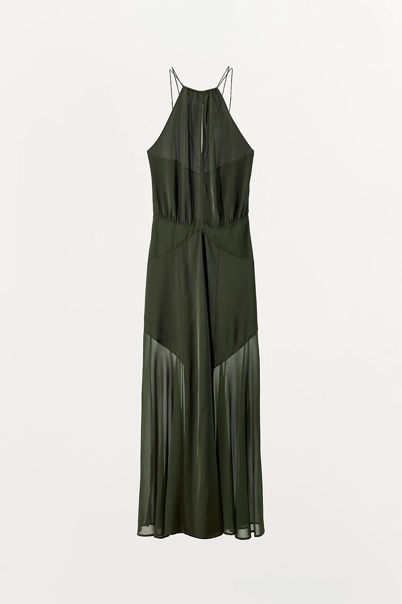 LONG HALTER DRESS