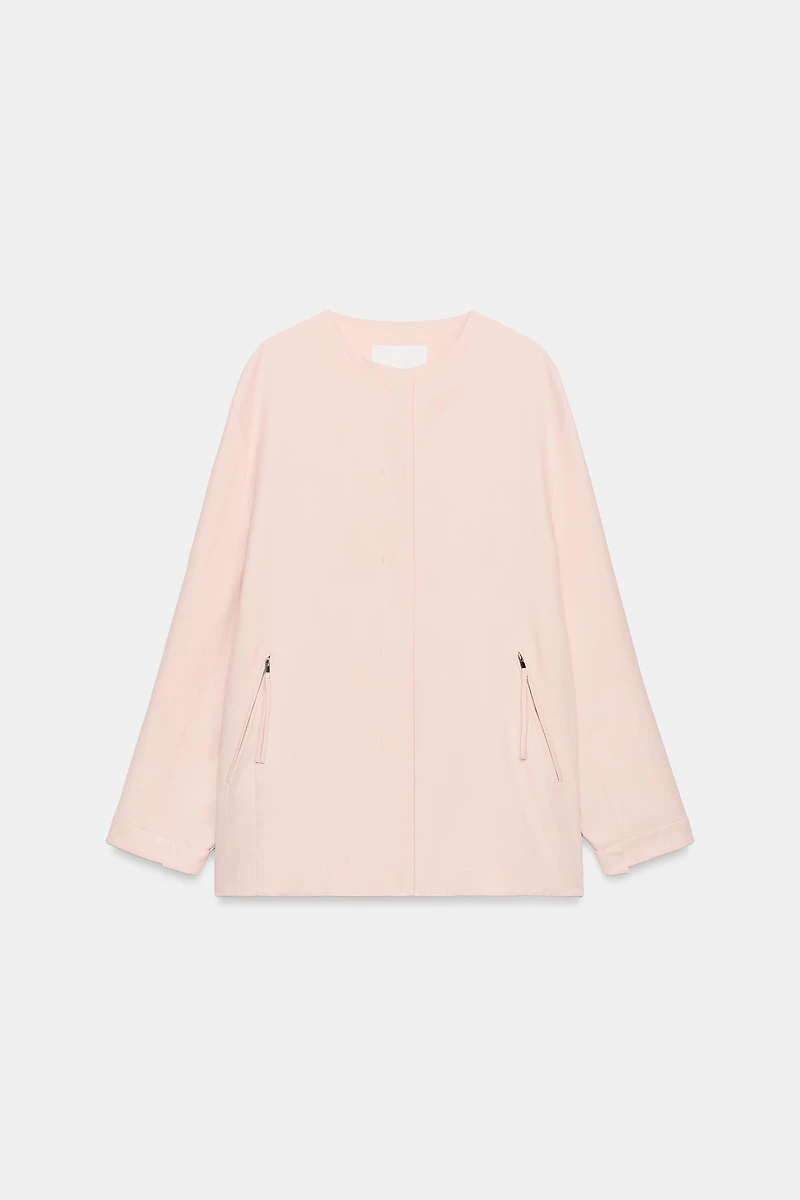 ZW COLLECTION PINK BOMBER JACKET