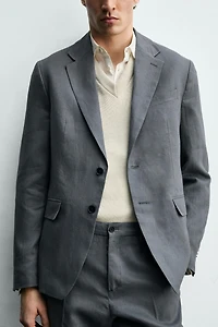 100% LINEN SUIT JACKET