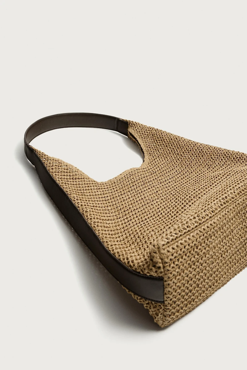 WOVEN SHOPPER BAG