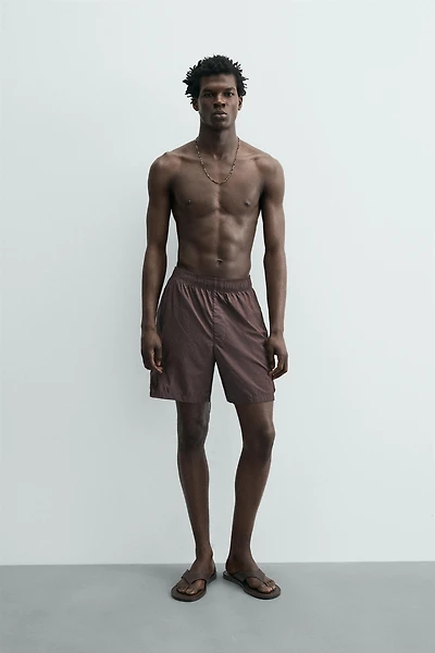 LONG CARGO SWIM TRUNKS