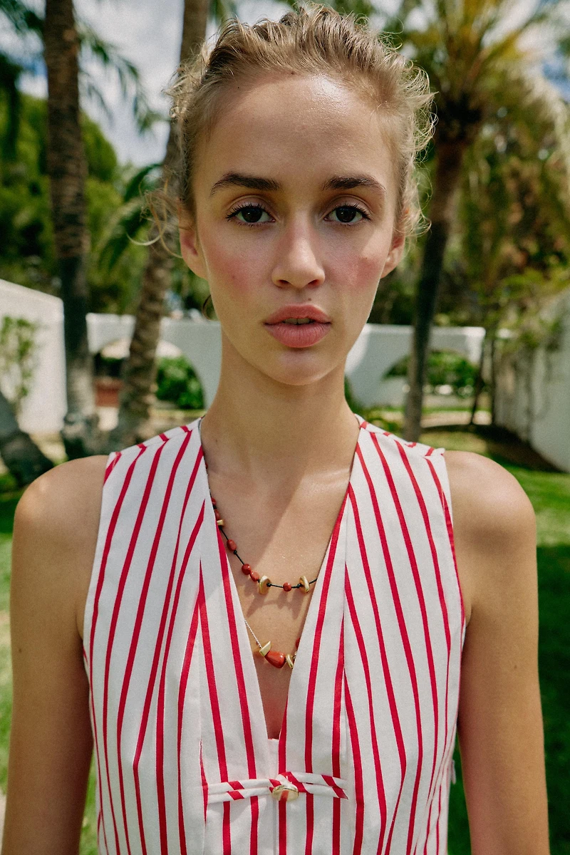 STRIPED FIREMAN CLASP TOP