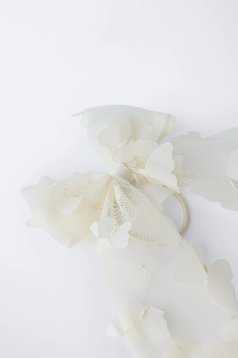 BUTTERFLY BOW BARRETTE HAIR TIE