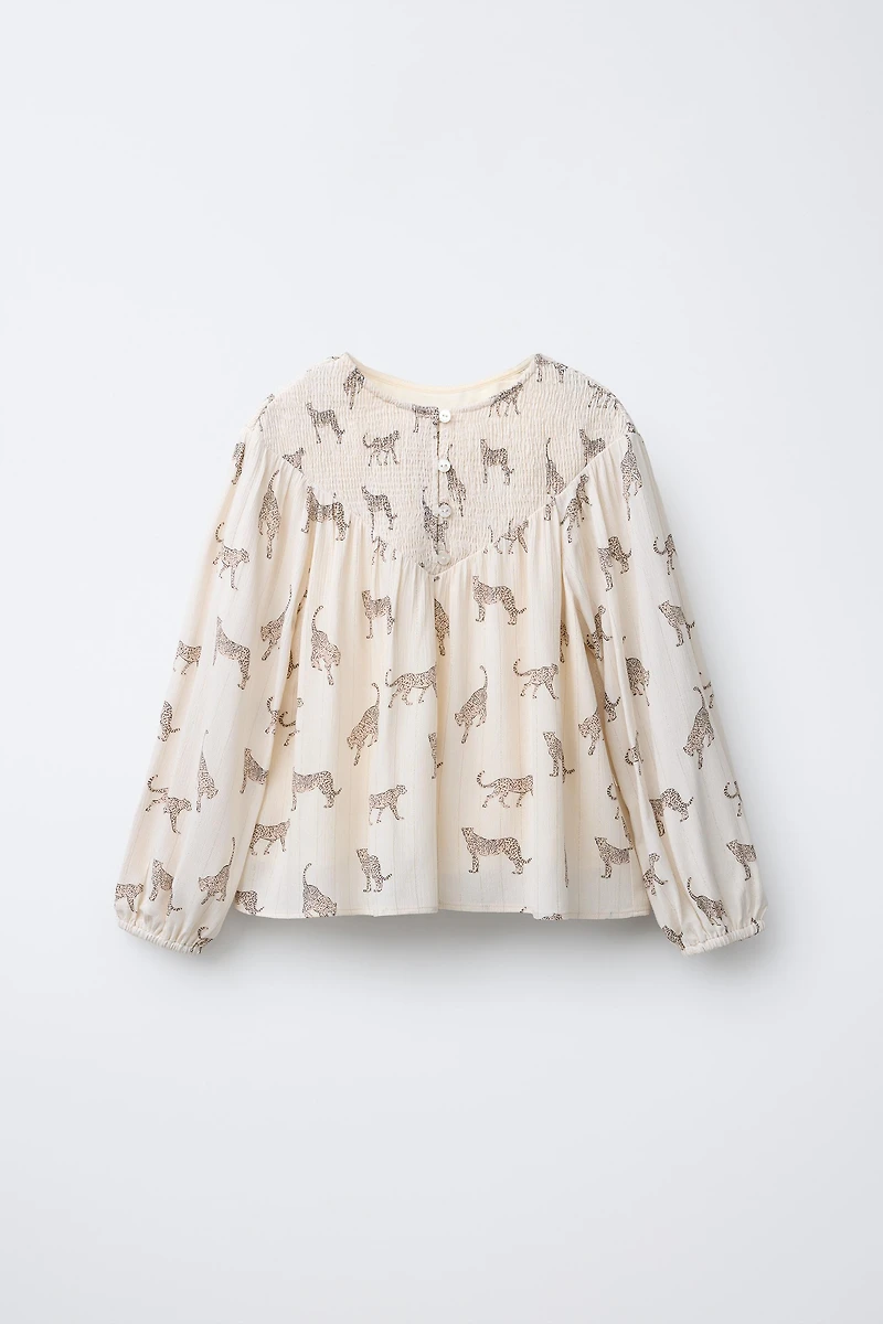 CHEMISE À IMPRIMÉ GUÉPARD