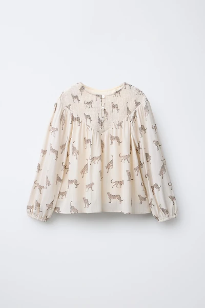 CHEMISE À IMPRIMÉ GUÉPARD