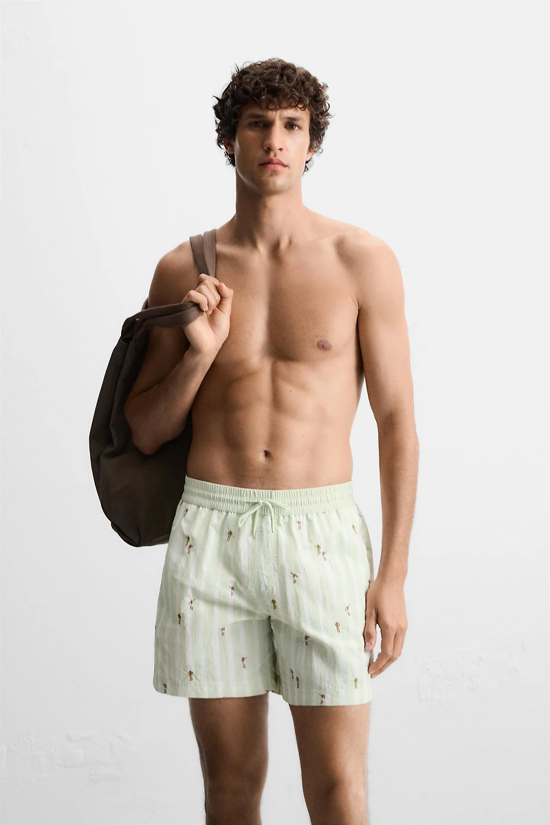 MAILLOT DE BAIN MOYEN BRODÉ