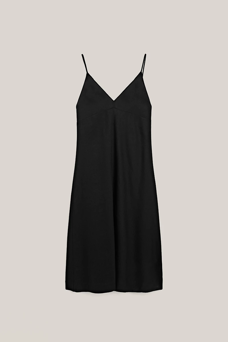 Flowing linen blend slip dress - LIMITED EDITION