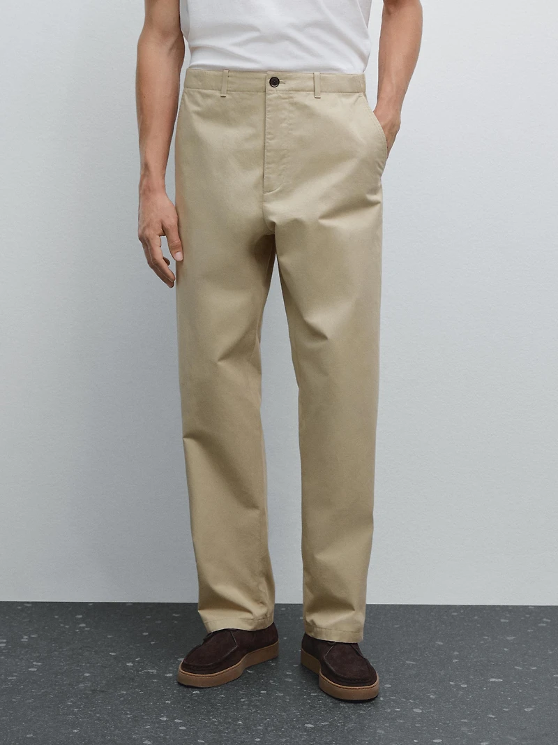 Pantalon poche plaquée