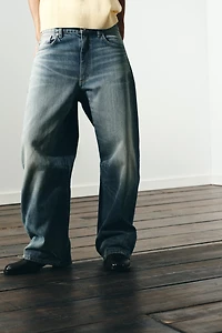 TRF MID-RISE BAGGY BALLOON JEANS