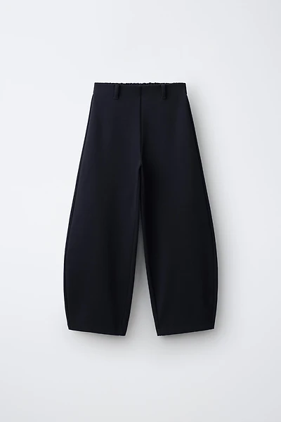 TEXTURED BARREL PANTS