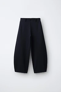 TEXTURED BARREL PANTS