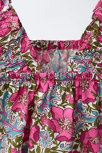 FLORAL PRINT TOP MADE WITH LIBERTY FABRIC
