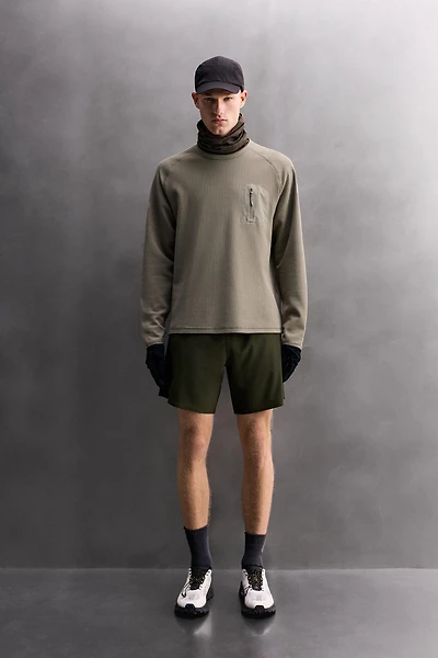 WAFFLE TEXTURED POCKET T-SHIRT