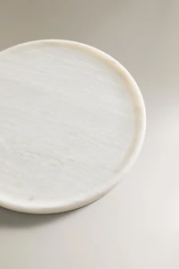WHITE MARBLE BATHROOM TRAY