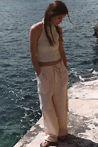 KNIT HALTER TOP