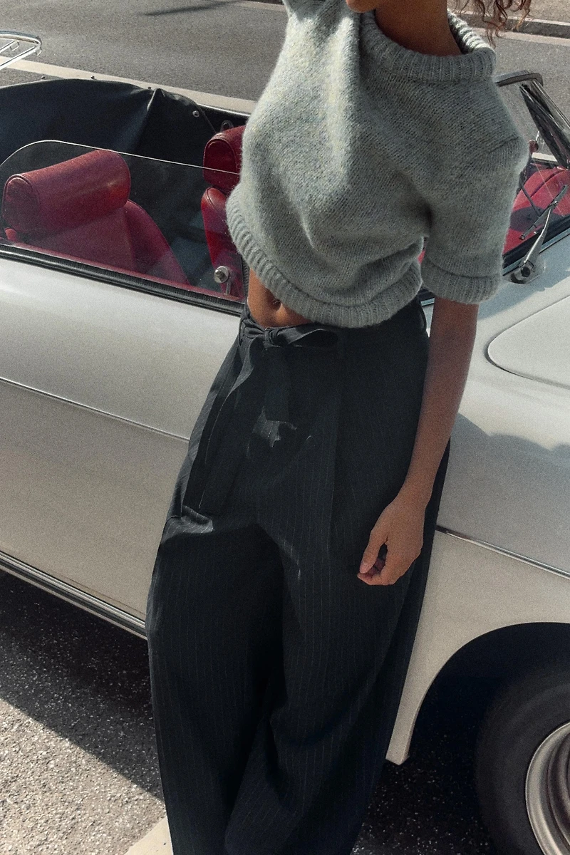 SHORT SLEEVE KNIT JUMPER