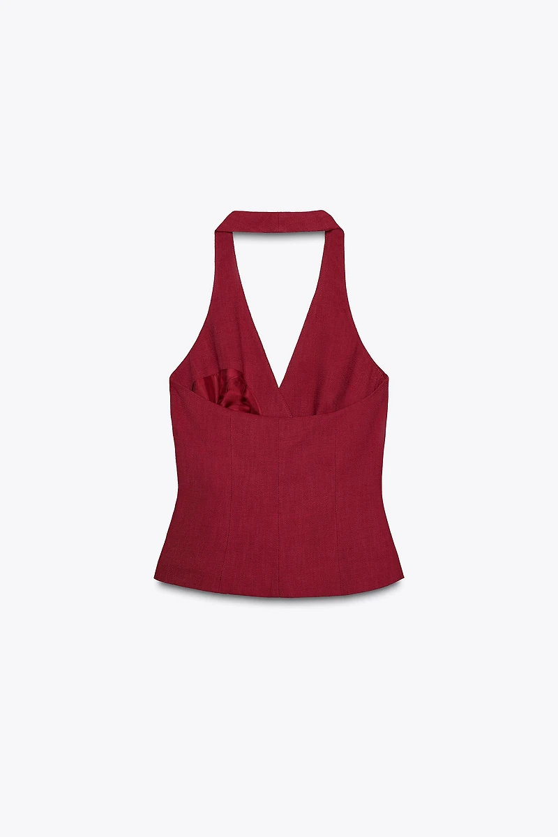 KNOTTED HALTER VEST