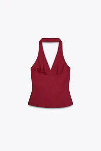 KNOTTED HALTER VEST