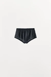 MINI-SHORT À RAYURES ET POCHES