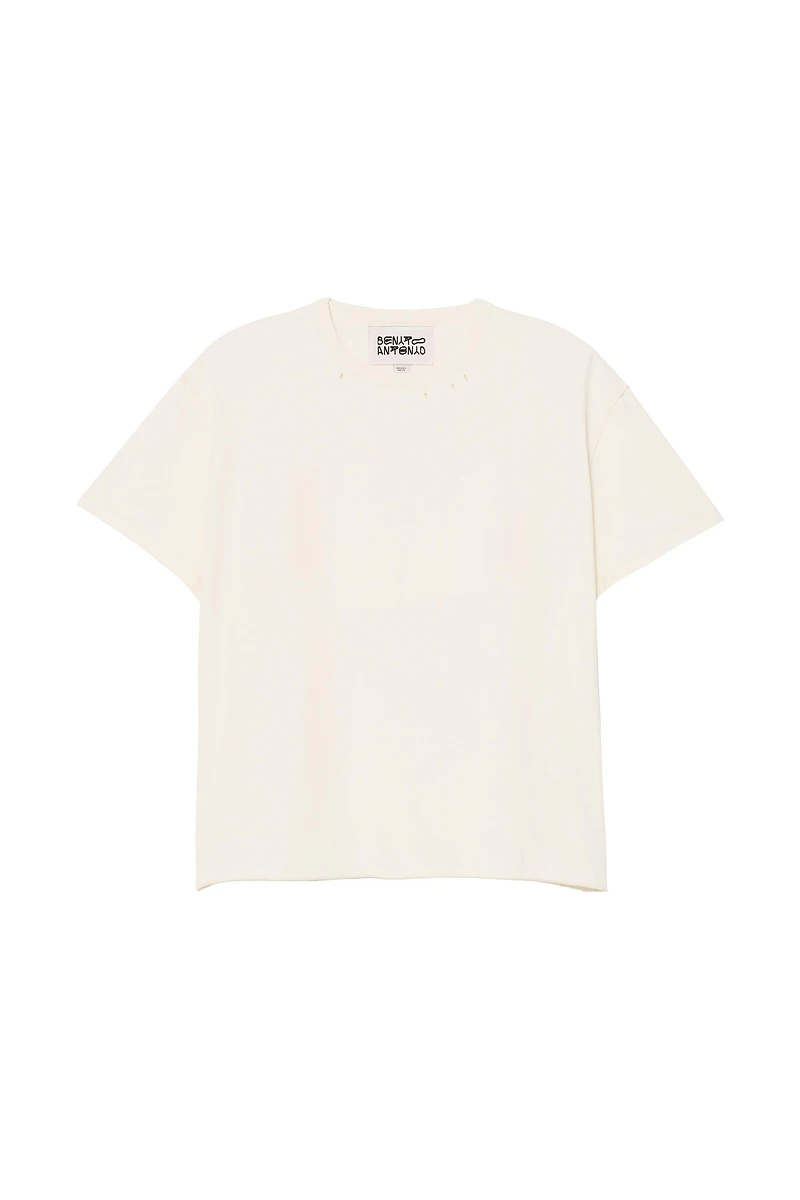 WASHED REVERSIBLE EFFECT T-SHIRT