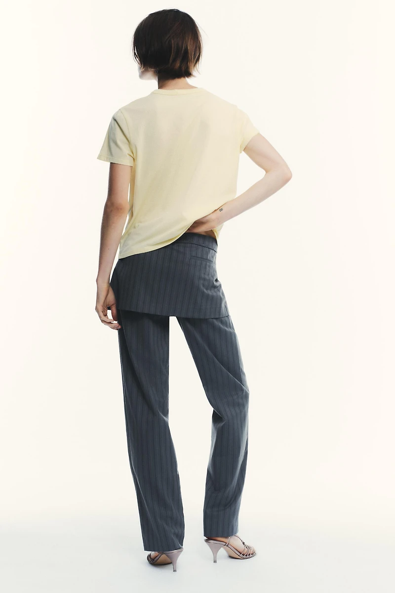 PANTALON-JUPE À RAYURES TENNIS