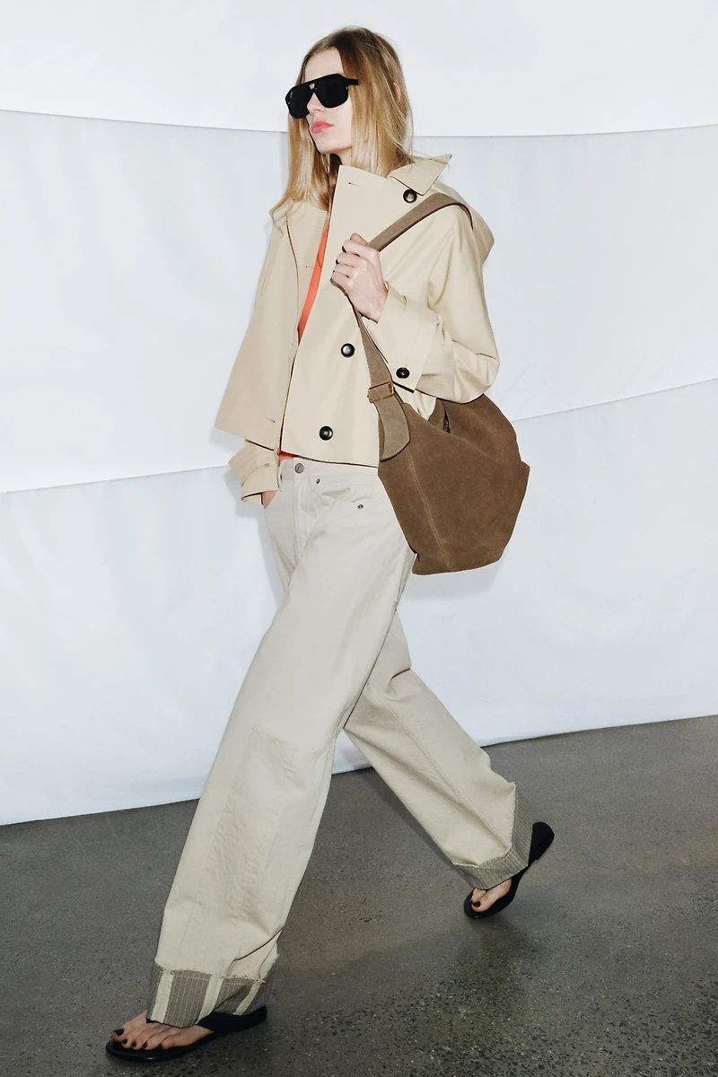 SHORT WATER REPELLENT TRENCH COAT ZW COLLECTION