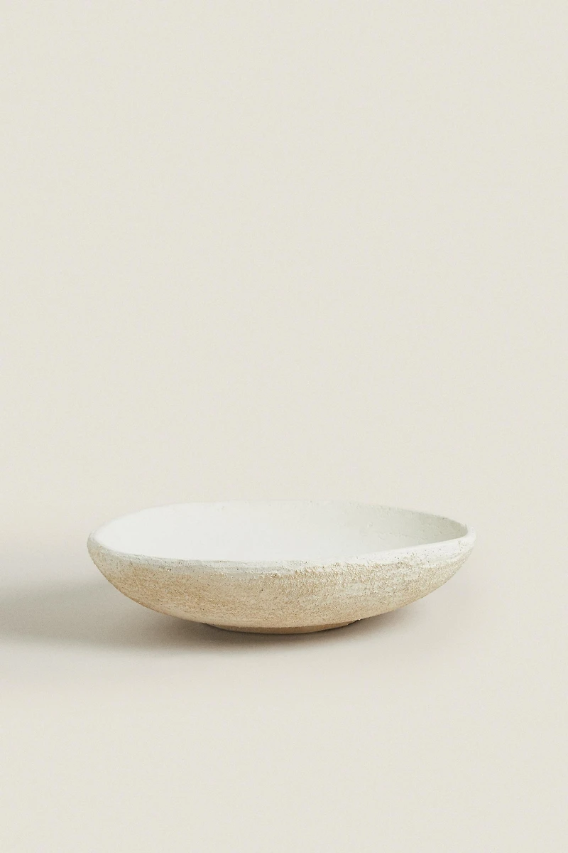 ROUGH-TEXTURE CERAMIC TRAY