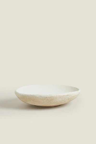 ROUGH-TEXTURE CERAMIC TRAY