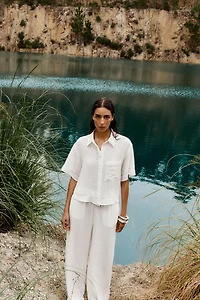 PANTALON LARGE RUSTIQUE