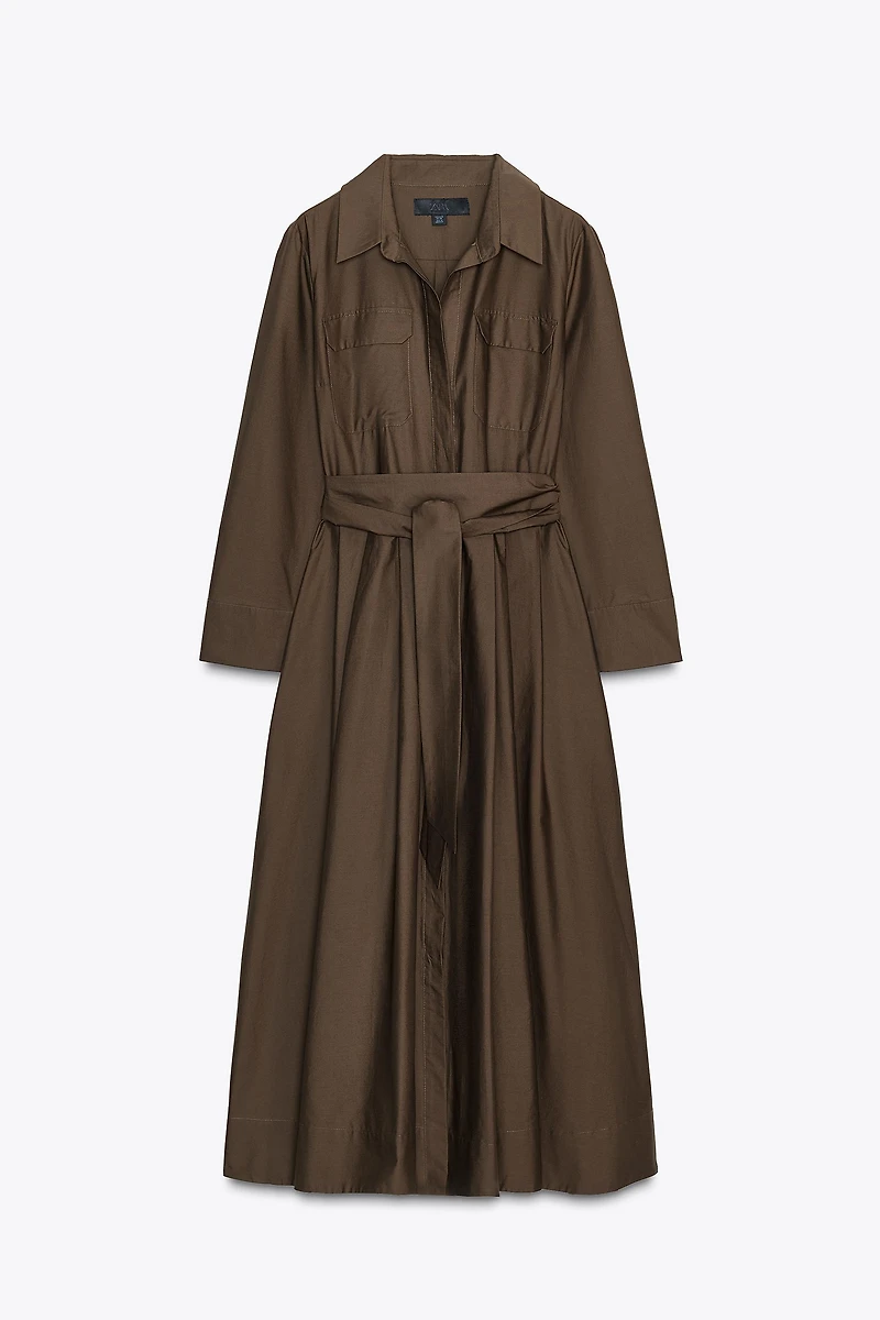 ZW COLLECTION POPLIN SHIRT DRESS