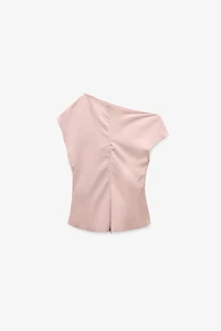 LIMITED EDITION DRAPED SUEDE TOP