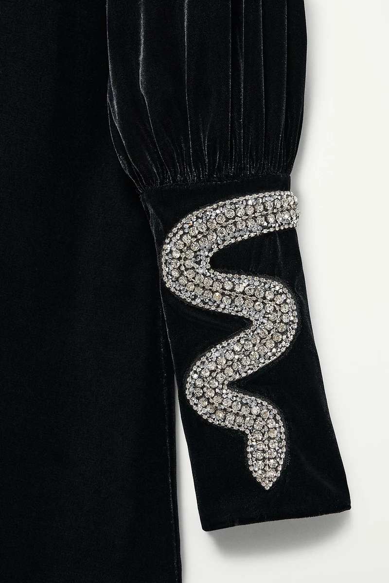 VELVET MINI DRESS - THE ITEM ZARA WOMAN