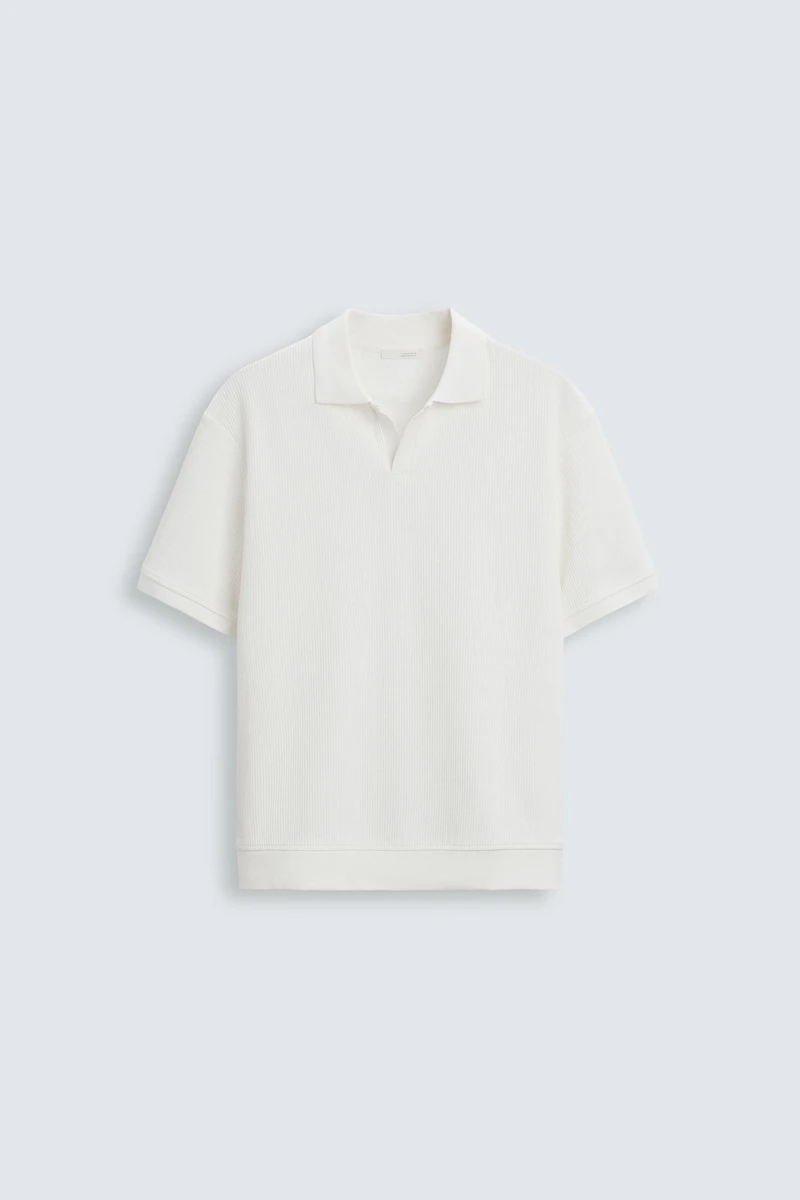 VERTICAL TEXTURED POLO