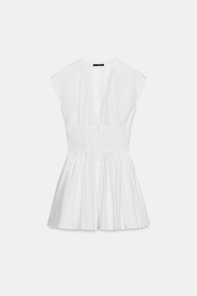 MINI POPLIN DRESS