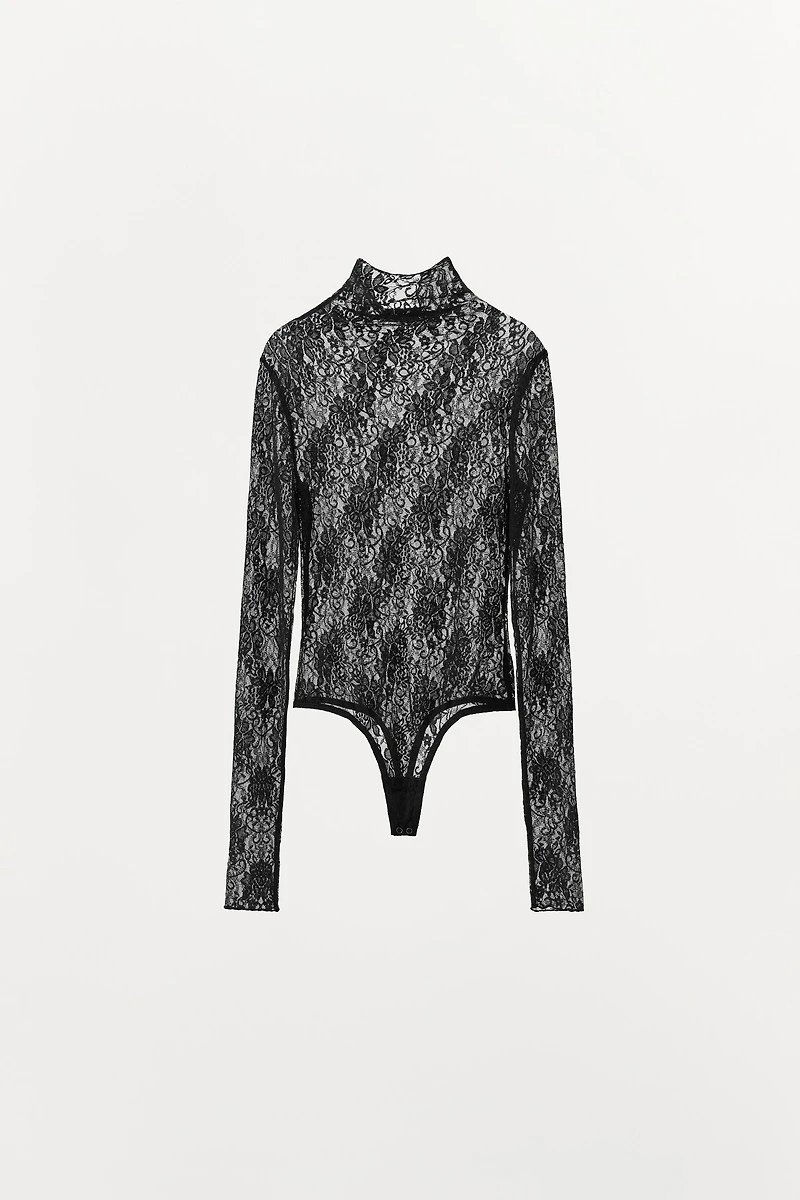 LONG SLEEVE LACE BODYSUIT
