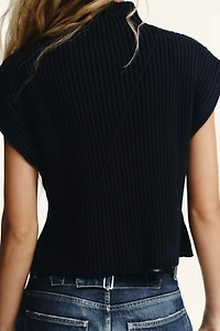 RIBBED KNIT VEST
