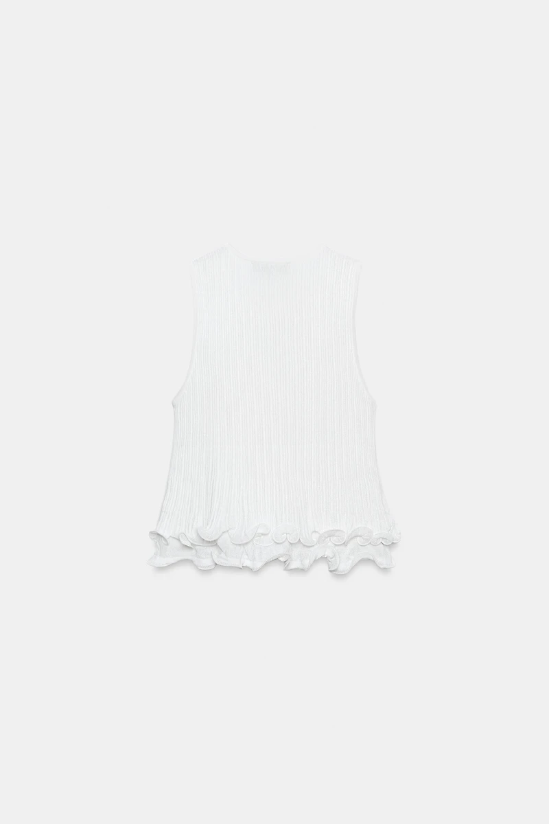 DOUBLE LAYER KNIT TOP